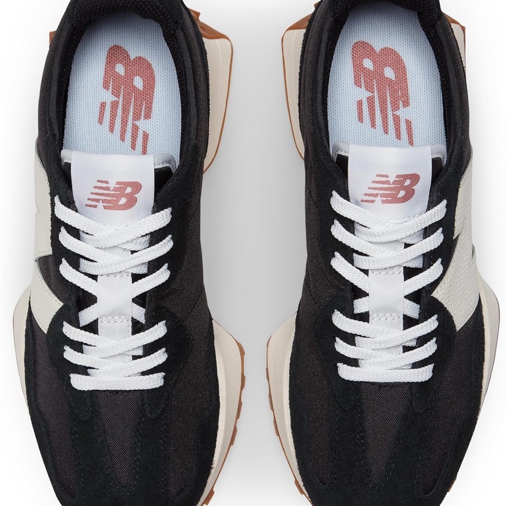 New Balance Black and Cream Women's Sneakers - Picture 2 of 3